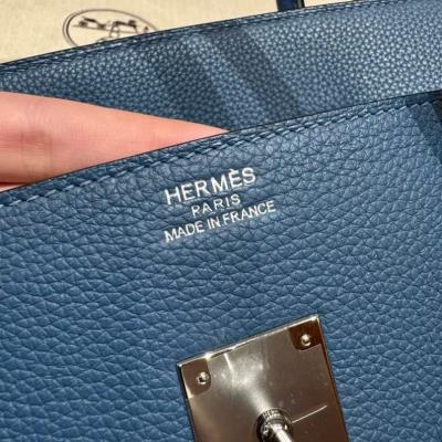 wholesale quality hermes birkin 40 togo blue agate phw